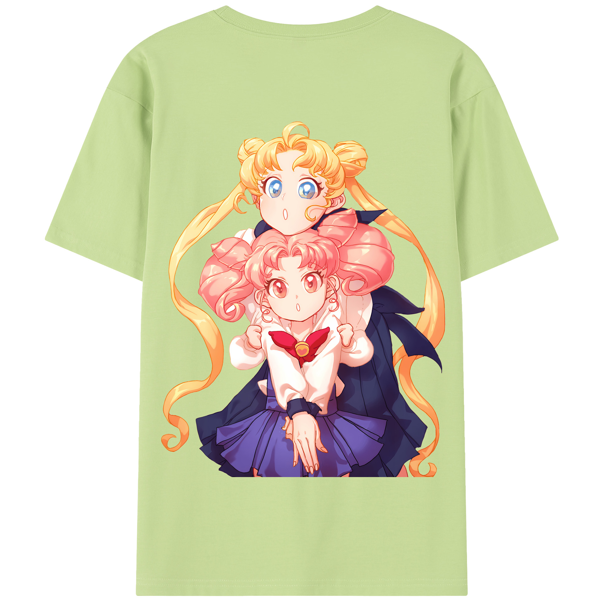 （画像用） 美少女戦士セーラームーン 愛野 美奈子 あいの みなこ Sailor Moon Aino Minako 綿100％半袖Tシャツ（背面プリント）